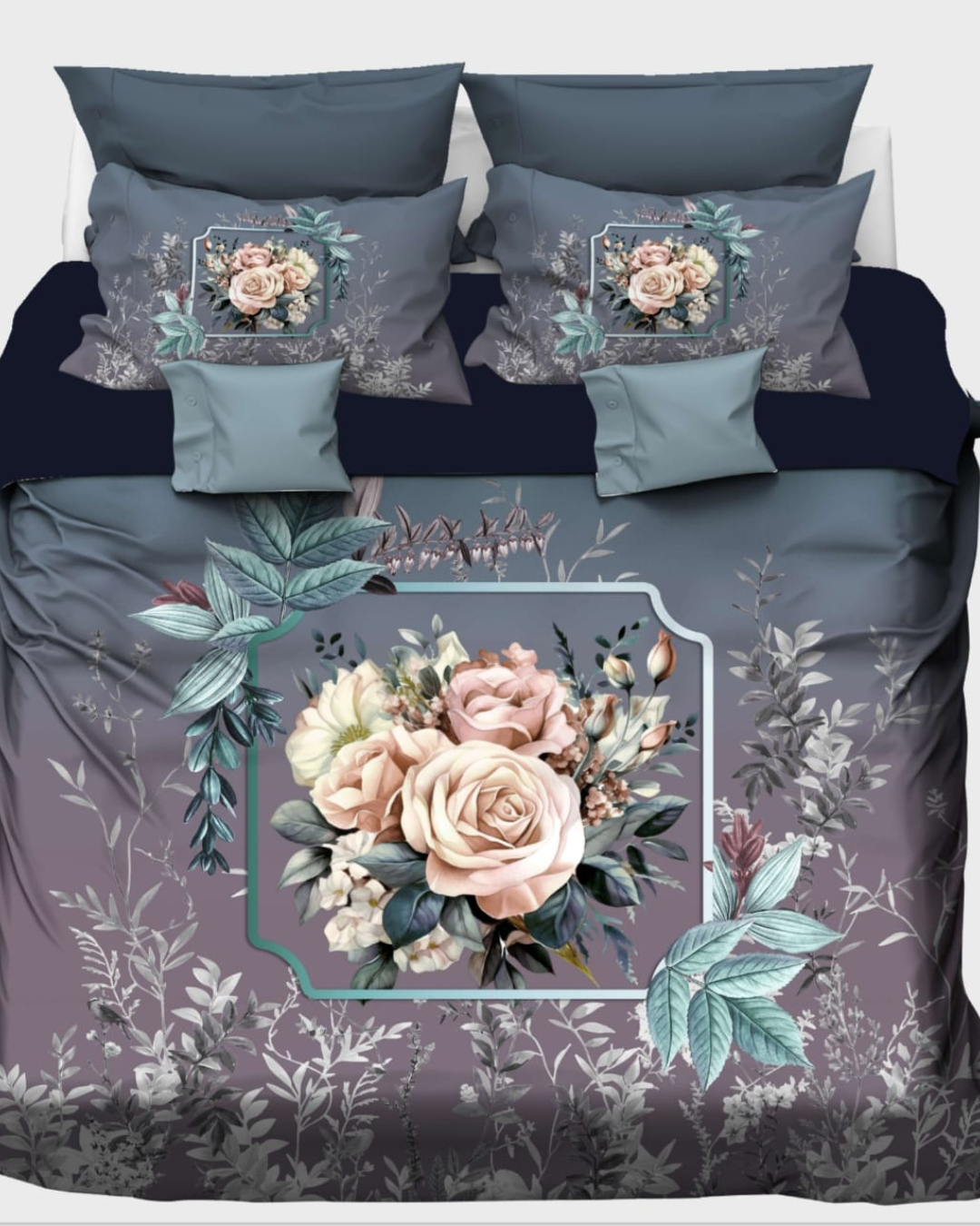 Fairy Tale Ivory Petals 7D Bedsheet Set