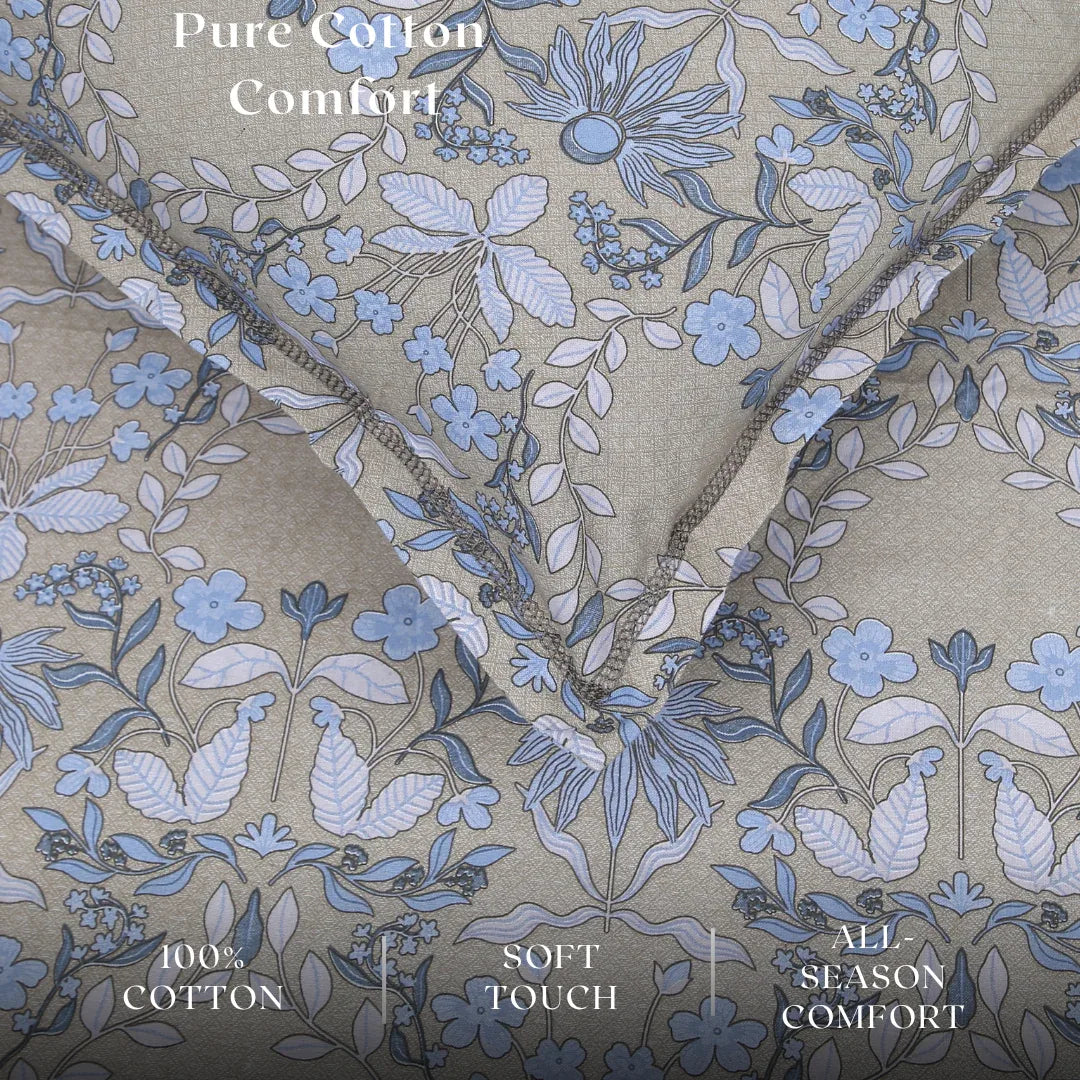 Royale Spread - Mercerized Cotton Bedsheet with two pillowcases | Camel - VIRASAAH