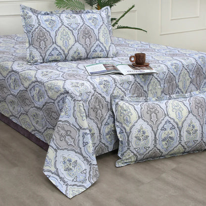 Royale Spread - Mercerized Cotton Bedsheet with two pillowcases | colorful - VIRASAAH