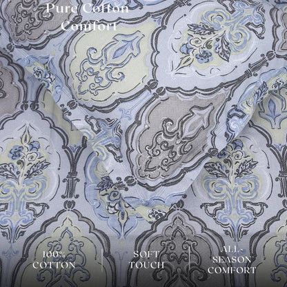 Royale Spread - Mercerized Cotton Bedsheet with two pillowcases | colorful - VIRASAAH