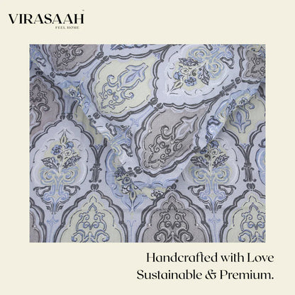Royale Spread - Mercerized Cotton Bedsheet with two pillowcases | colorful - VIRASAAH