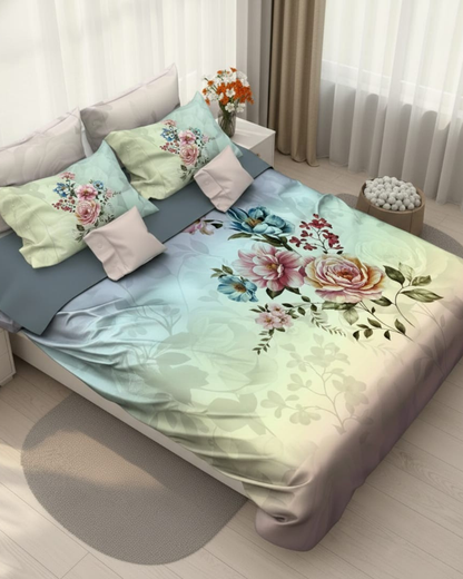 Rose Royale Double Bed Bedsheet Set