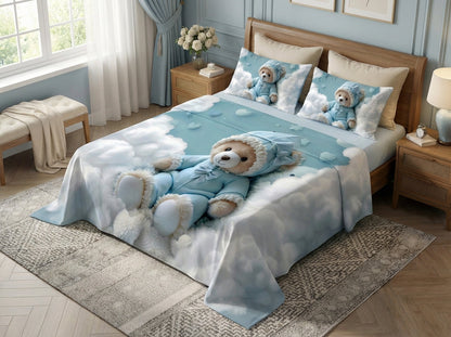 Fairy Tale SkyBuddy 7D Bedsheet Set – Blue