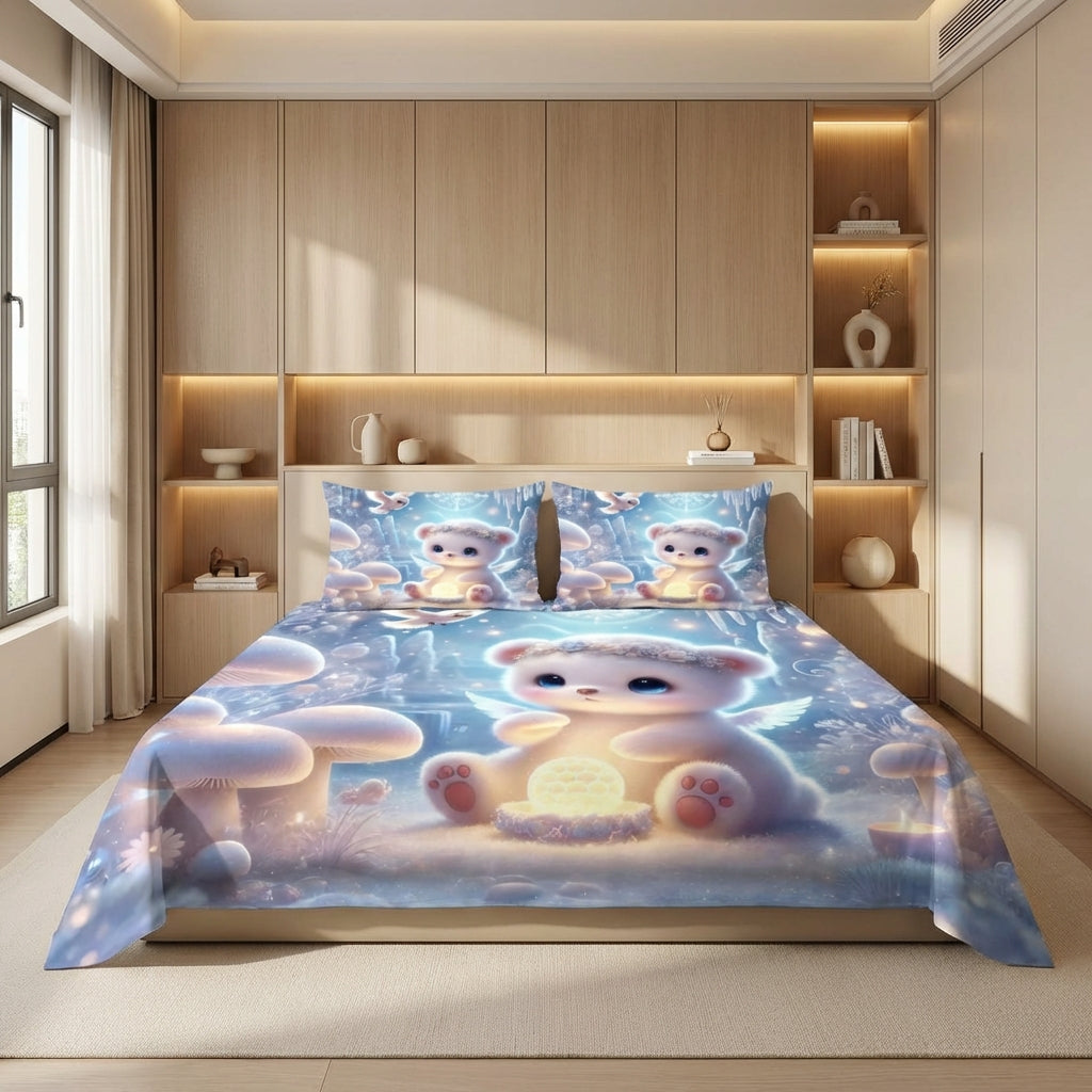 Fairy Tale Little Buddy 7D Bedsheet Set - Blue