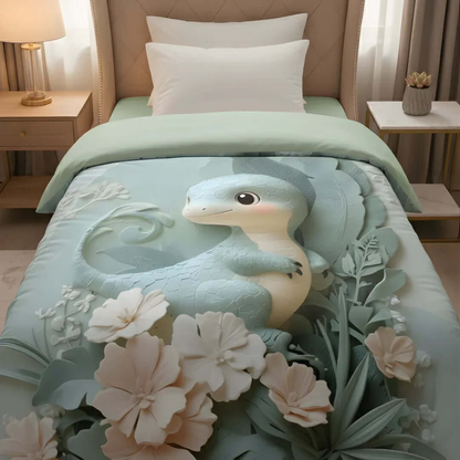 Rivaan Dragon Fairy Tale Comforter – Premium Single Bed Comforter for Kids - VIRASAAH