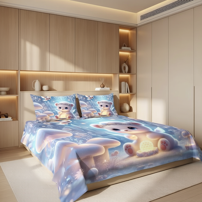 Fairy Tale Little Buddy 7D Bedsheet Set - Blue